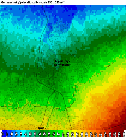 Germenchuk elevation map