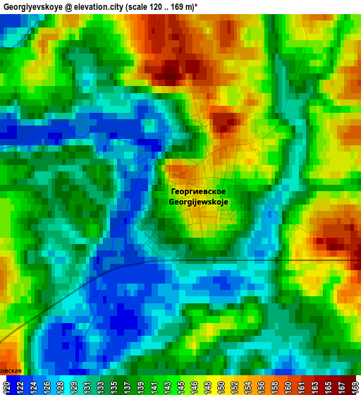 Georgiyevskoye elevation map