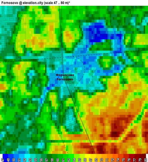 Fornosovo elevation map