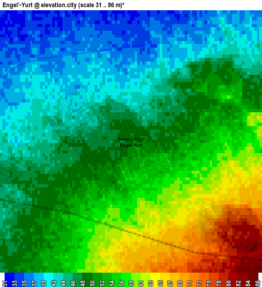 Engel’-Yurt elevation map