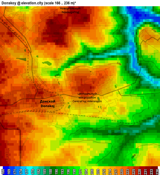 Donskoy elevation map