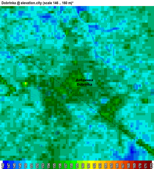 Dobrinka elevation map