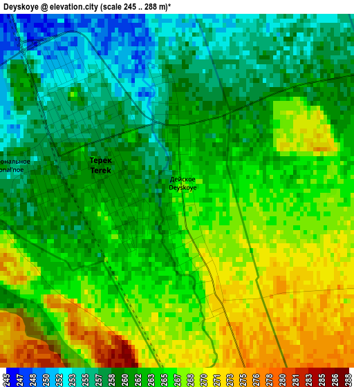 Deyskoye elevation map