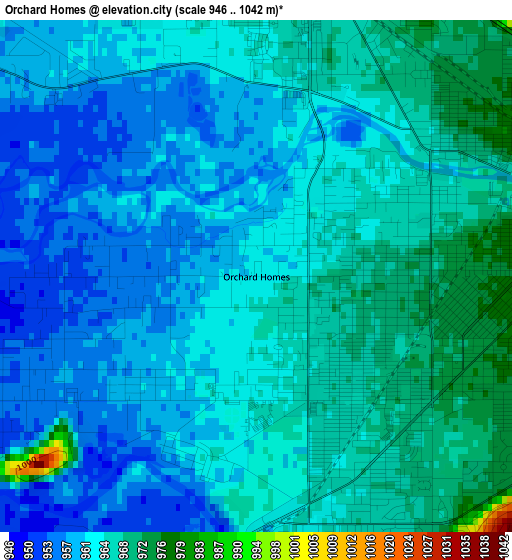 Orchard Homes elevation map