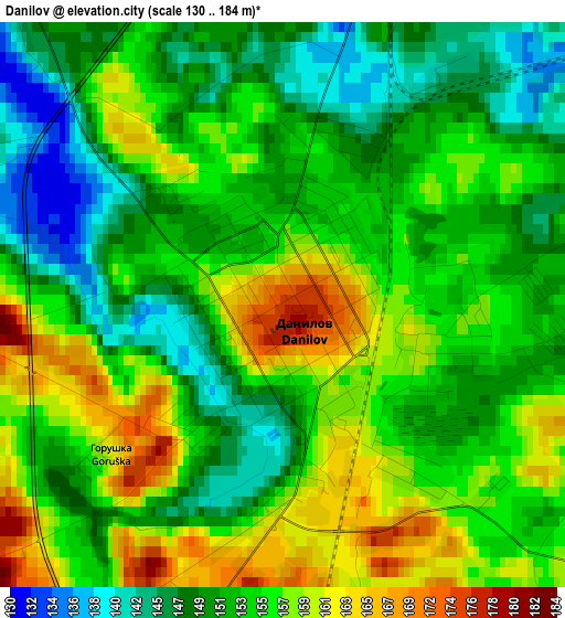 Danilov elevation map