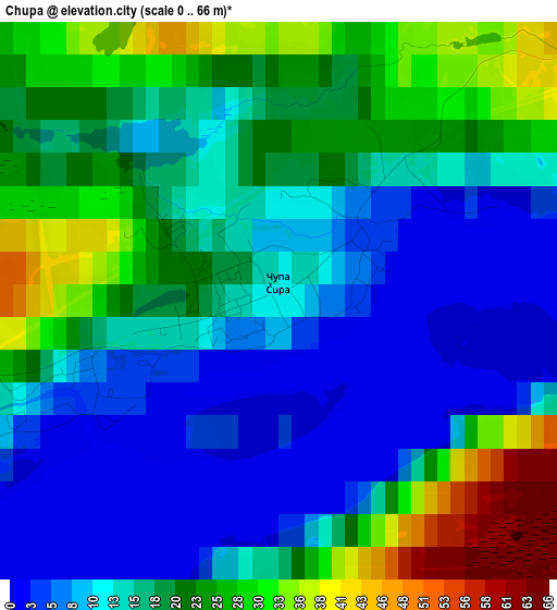 Chupa elevation map