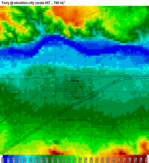 Terry elevation map