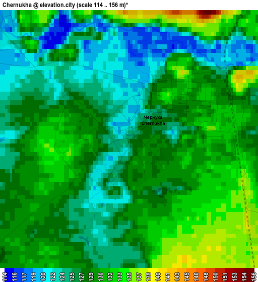 Chernukha elevation map