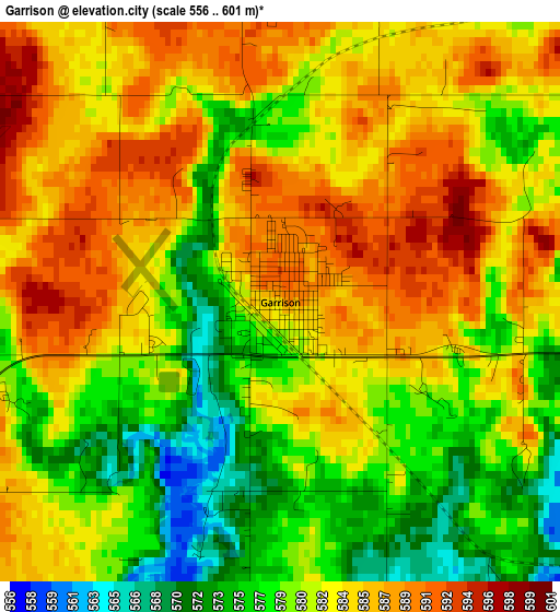 Garrison elevation map