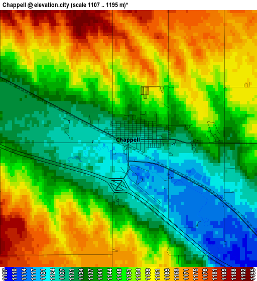 Chappell elevation map