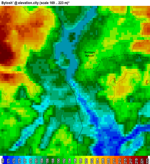 Bytosh’ elevation map