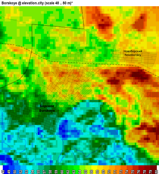 Borskoye elevation map