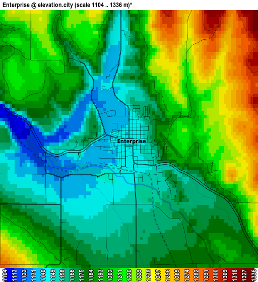 Enterprise elevation map