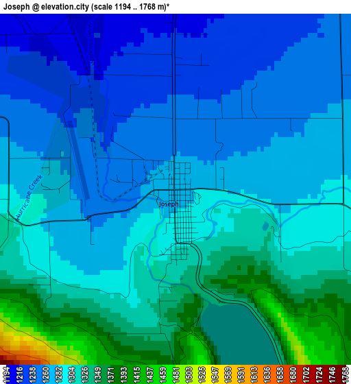 Joseph elevation map