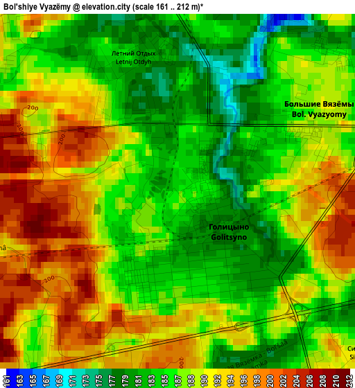 Bol'shiye Vyazëmy elevation map