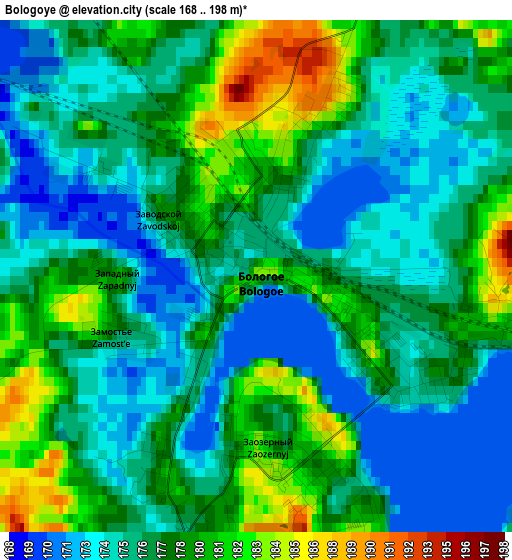 Bologoye elevation map