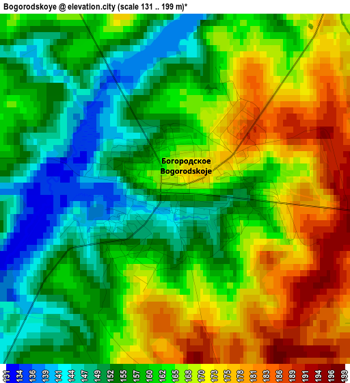 Bogorodskoye elevation map