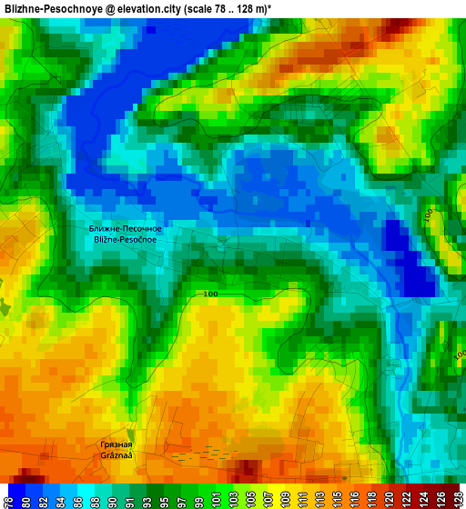 Blizhne-Pesochnoye elevation map