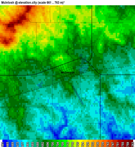 McIntosh elevation map