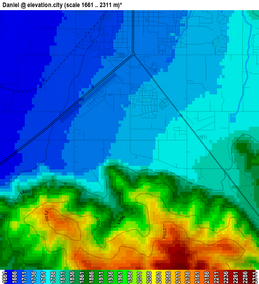 Daniel elevation map