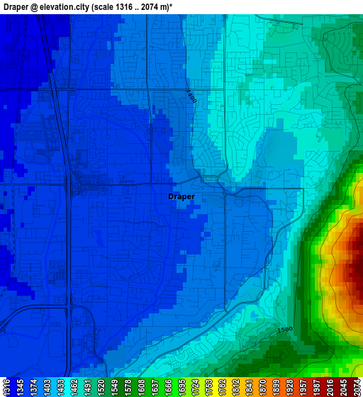 Draper elevation map