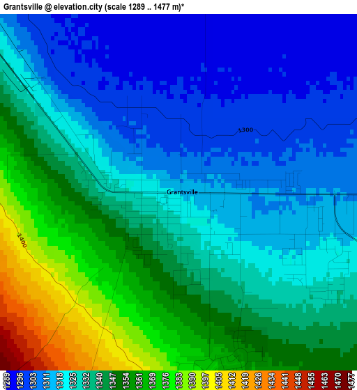 Grantsville elevation map