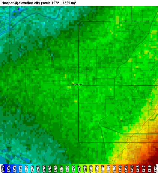 Hooper elevation map