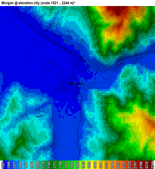 Morgan elevation map