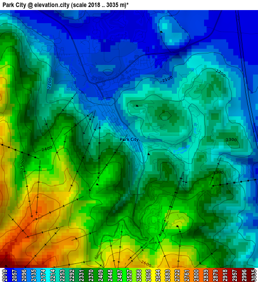 Park City elevation map