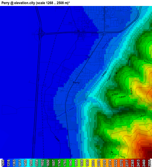 Perry elevation map