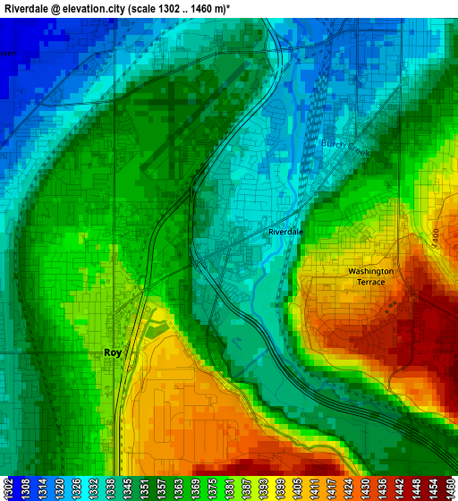 Riverdale elevation map