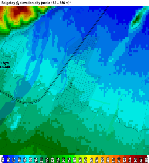 Belgatoy elevation map