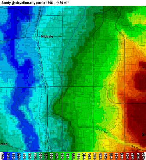 Sandy elevation map