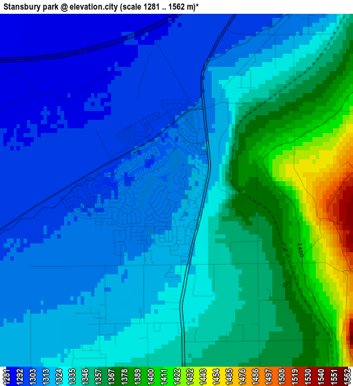 Stansbury park elevation map