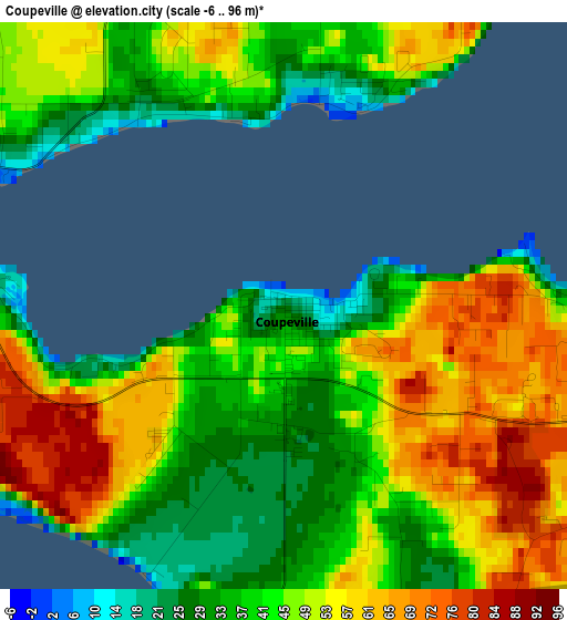 Coupeville elevation map