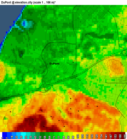 DuPont elevation map