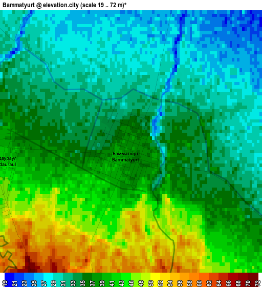 Bammatyurt elevation map