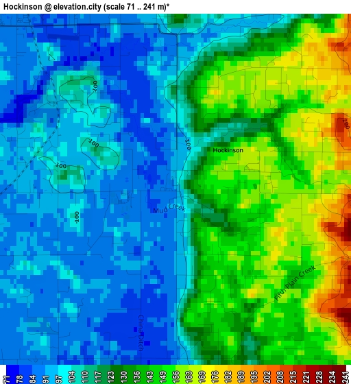 Hockinson elevation map