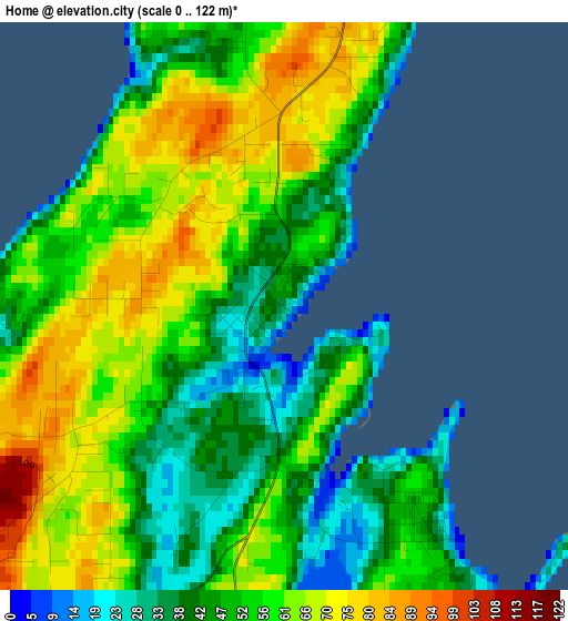 Home elevation map