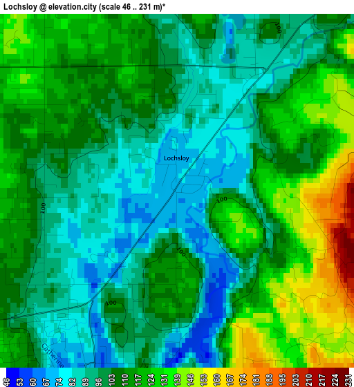 Lochsloy elevation map