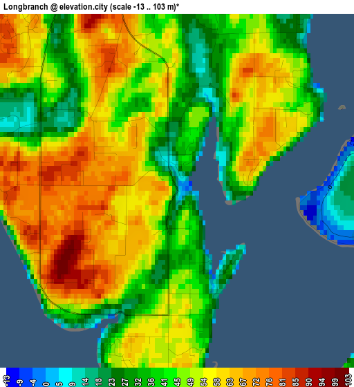 Longbranch elevation map