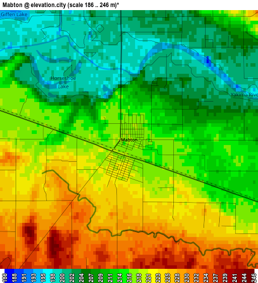 Mabton elevation map