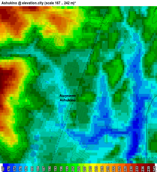 Ashukino elevation map