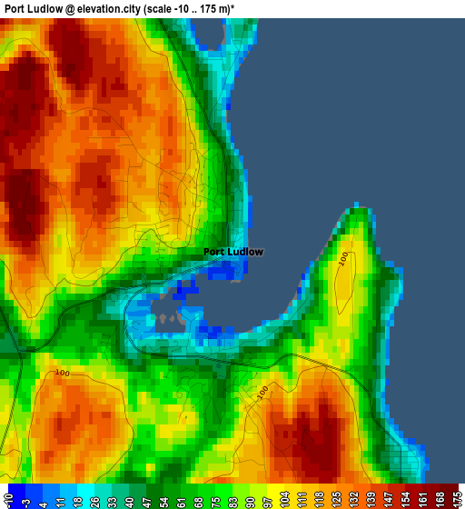 Port Ludlow elevation map