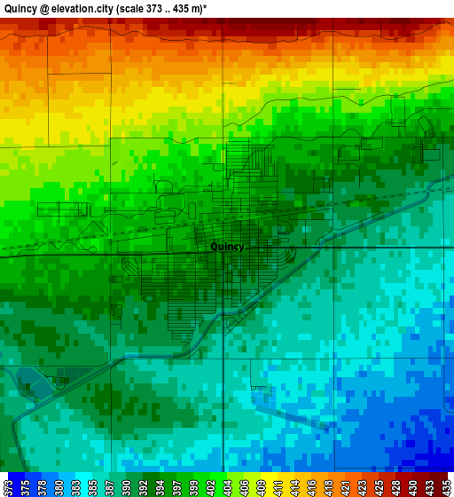 Quincy elevation map