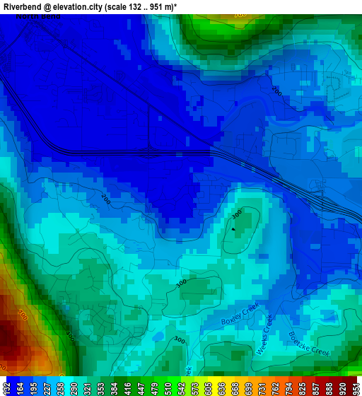 Riverbend elevation map