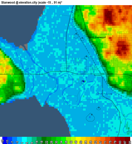 Stanwood elevation map