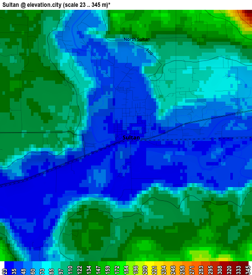 Sultan elevation map