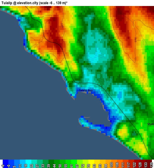 Tulalip elevation map