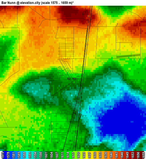 Bar Nunn elevation map